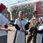Уникальный «Поезд Победы» вызвал большой интерес у молодежи